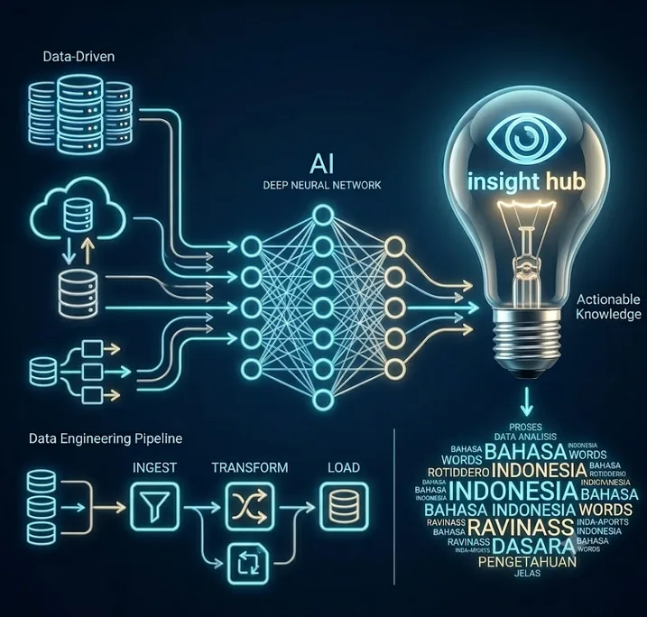 Data-Driven & Hybrid AI: Insight yang bisa langsung ditindaklanjuti.