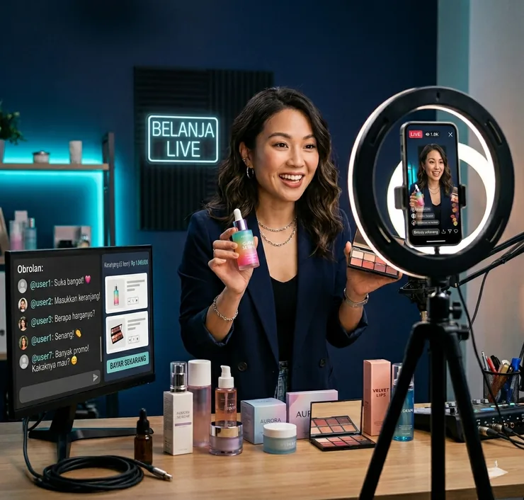 Live Streaming Host: Tampil langsung, jualan langsung, terhubung langsung.